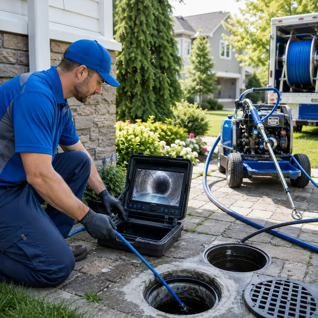 Outdoor drain cleaning professionals serving Cumming, IA